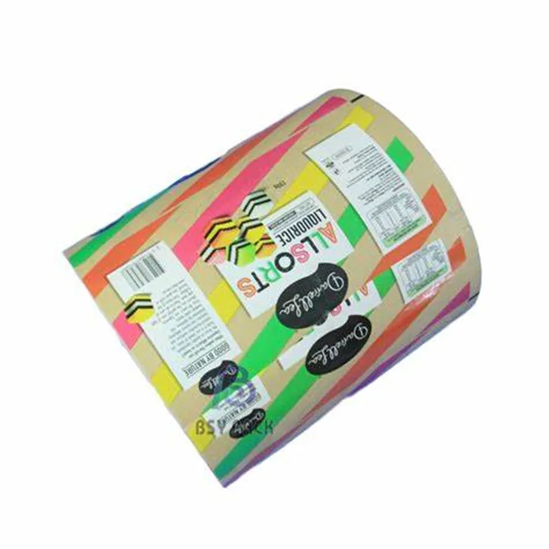Custom Laminated Plastic Roll Film, PP Packaging Mylar Roll Film Color Printed Sachet Film Roll Plastic Roll, Printed Roll film