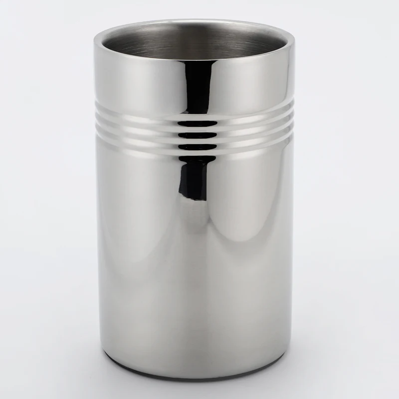 Factory Champagne Wine Bottle Insulated Stainless Steel Beer Ice Bucket Wine Chiller