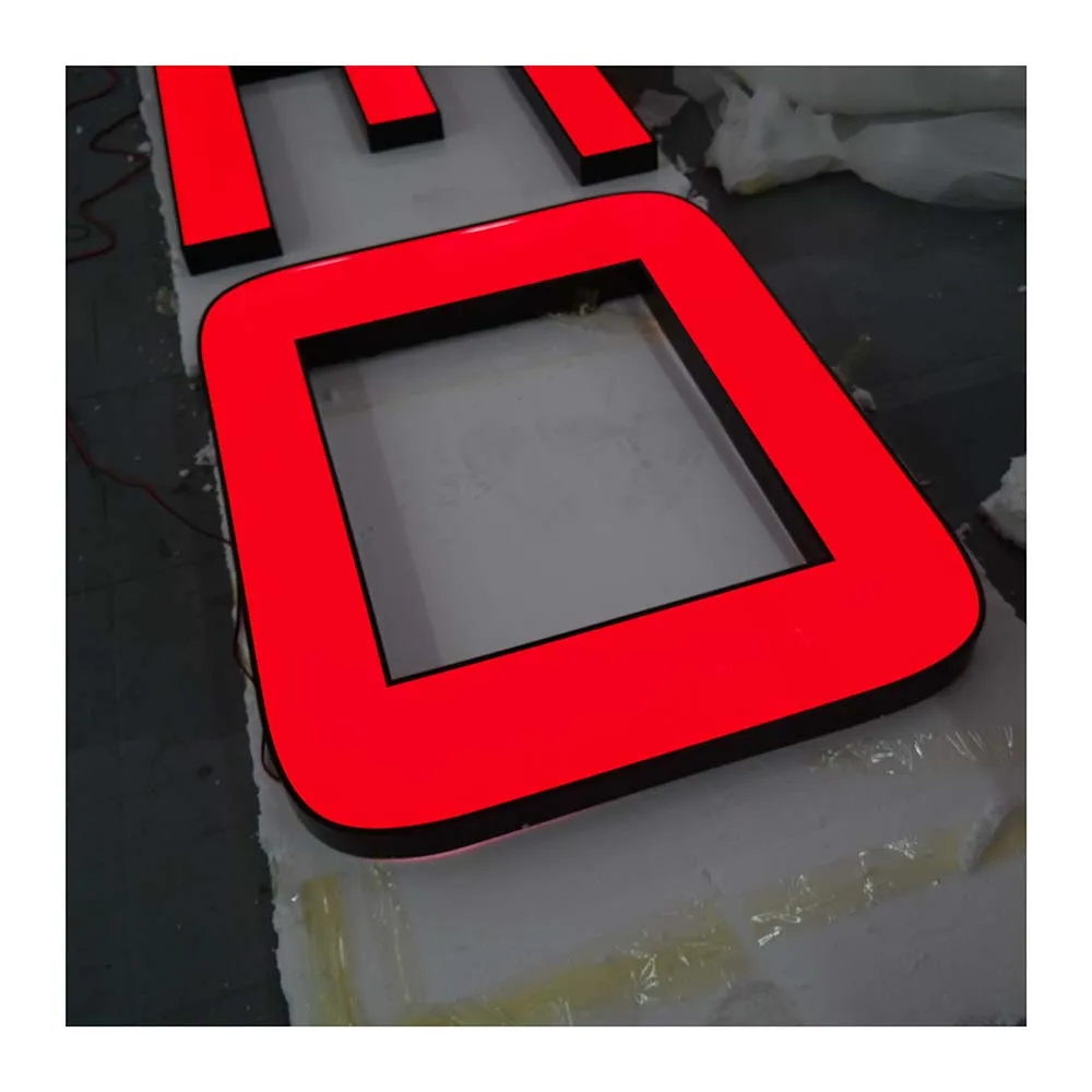 Wholesale Advertising customized frontlit trim metal letters 3d led channel letter sign