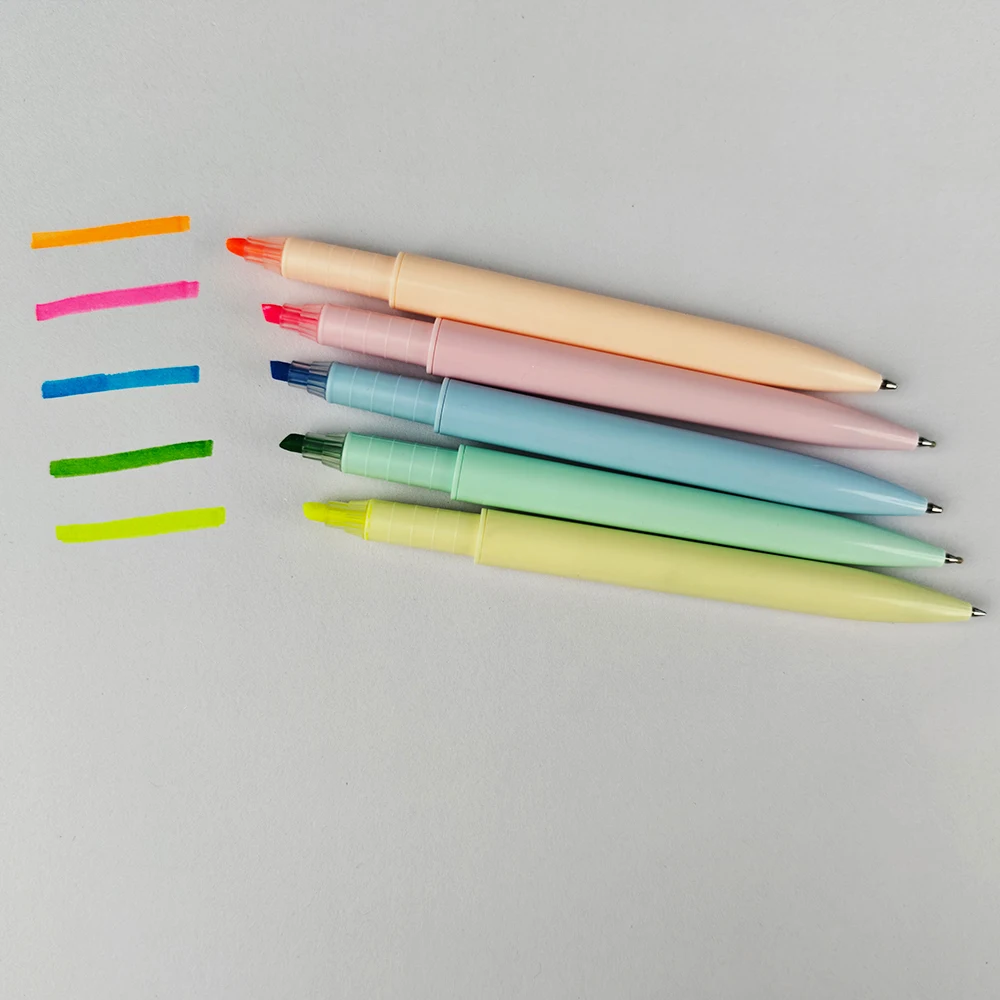 YF PEN New Style Double Tip Highlighter and Ballpoint Pen Custom Logo