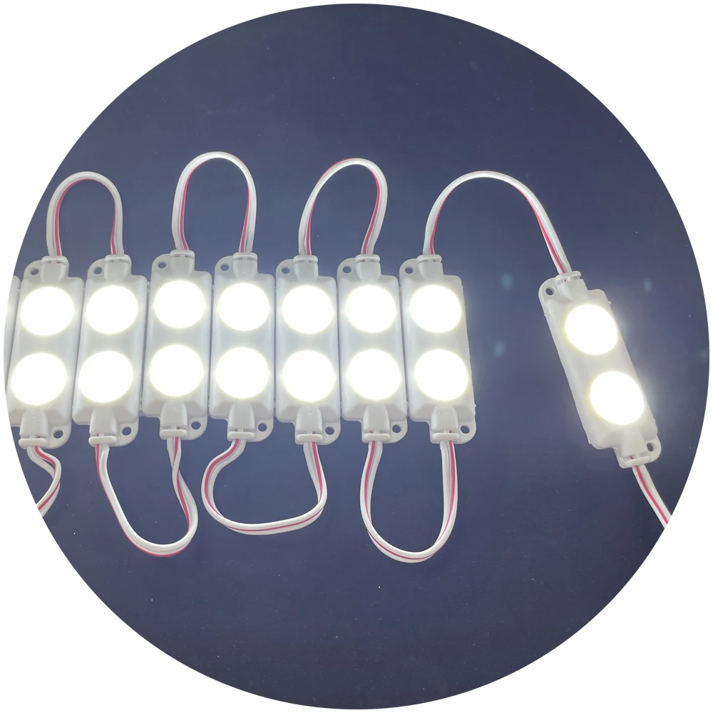 2leds 20pcs string DC12V illuminiated channel letter backlight 1W DC24V signage led module injection for light box