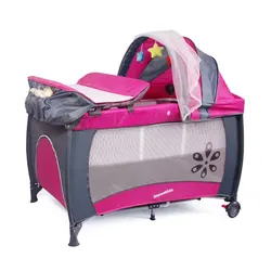 Mamakids S12-7 gray grey ash  american folding baby swing bed easy take travel playpen