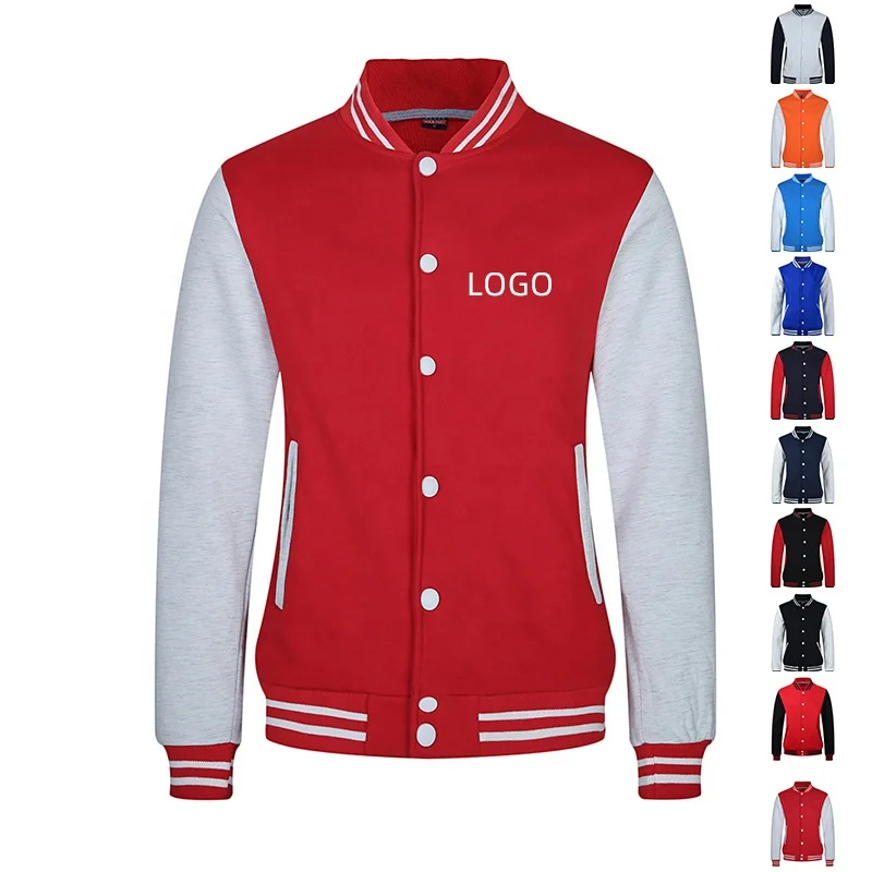High quality fashion man sweater with customize youeself logo baseball uniform