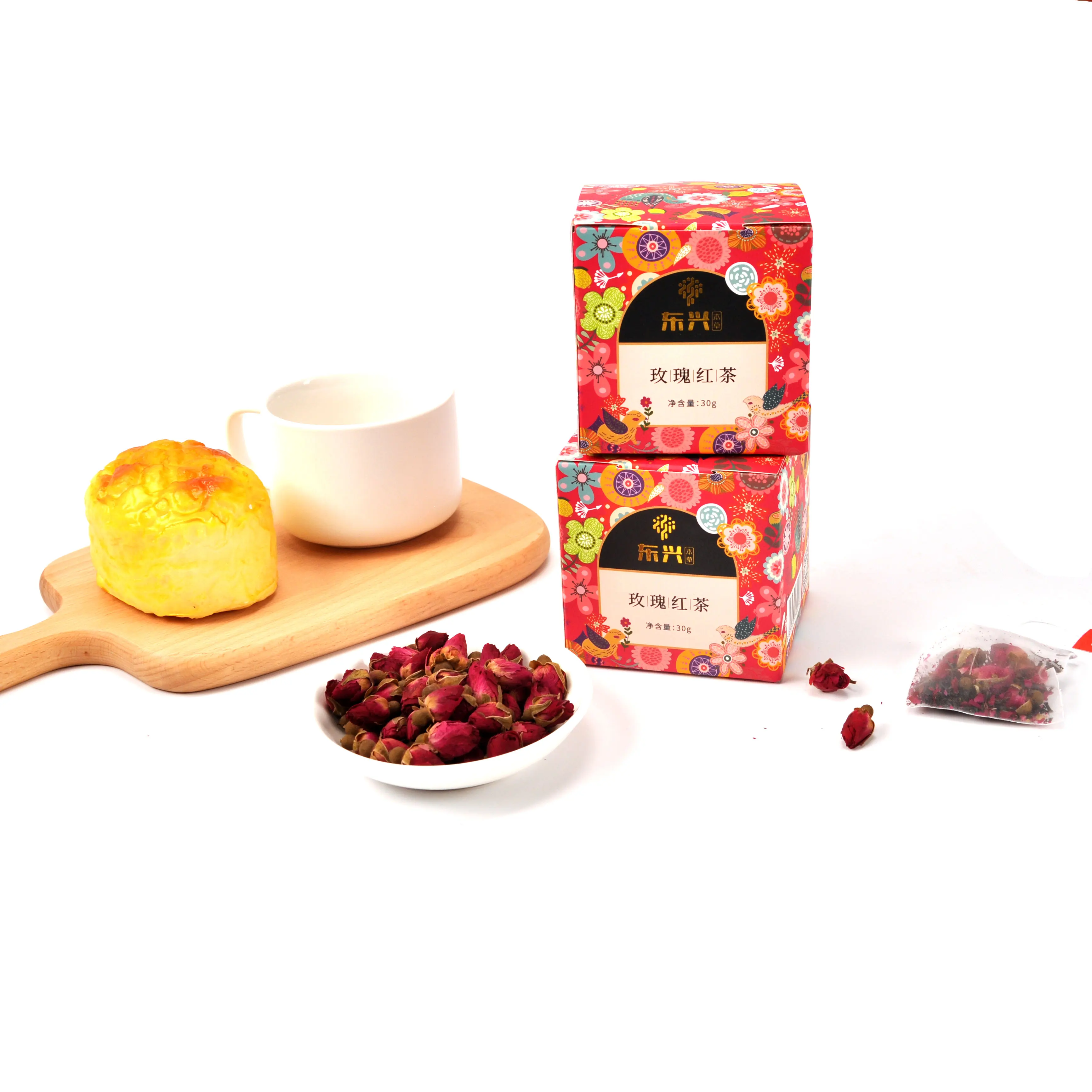 
private label organic antioxidant rich relaxing and healthy beverage women rose tea for whitening skin 