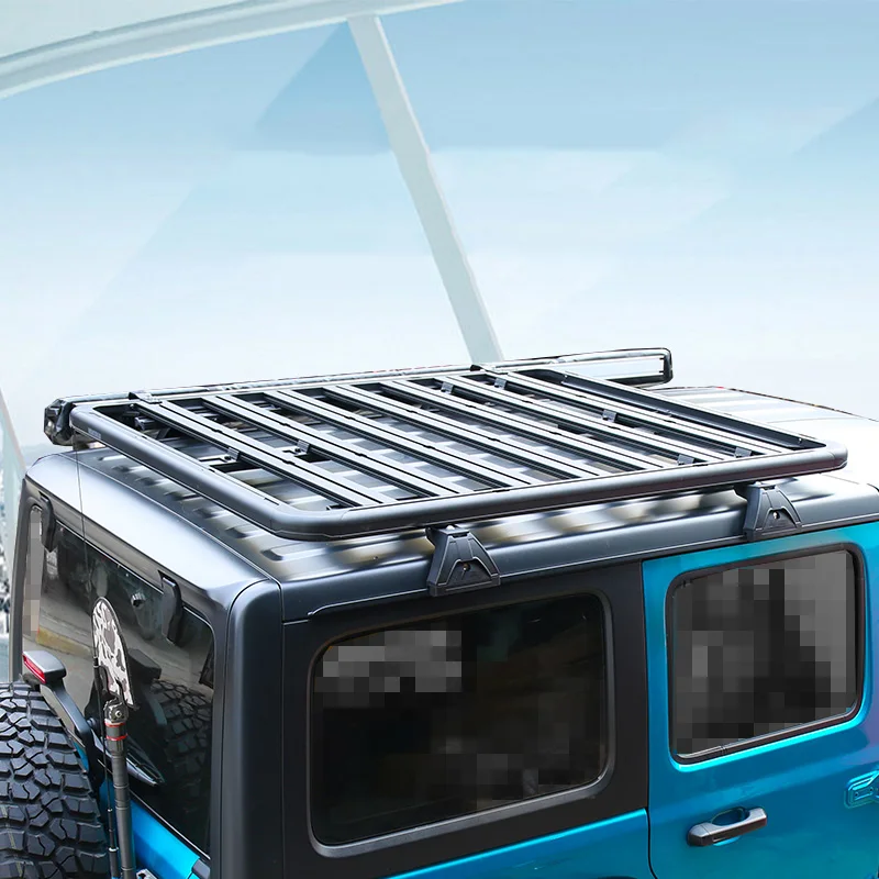 Wholesale 4X4 Car Roof Rack with Ladder Luggage Rack Mount Kit Roof Cargo Basket for Wrangler Jeep BJ40