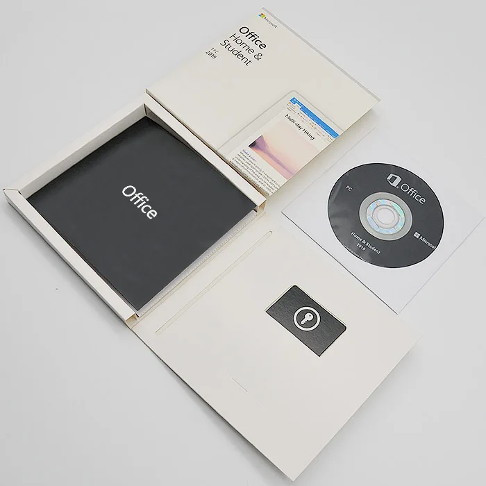 Microsoft Office 2019 домашний и студенческий 64 бит DVD розничный пакет для windows, доступный для Windows 10