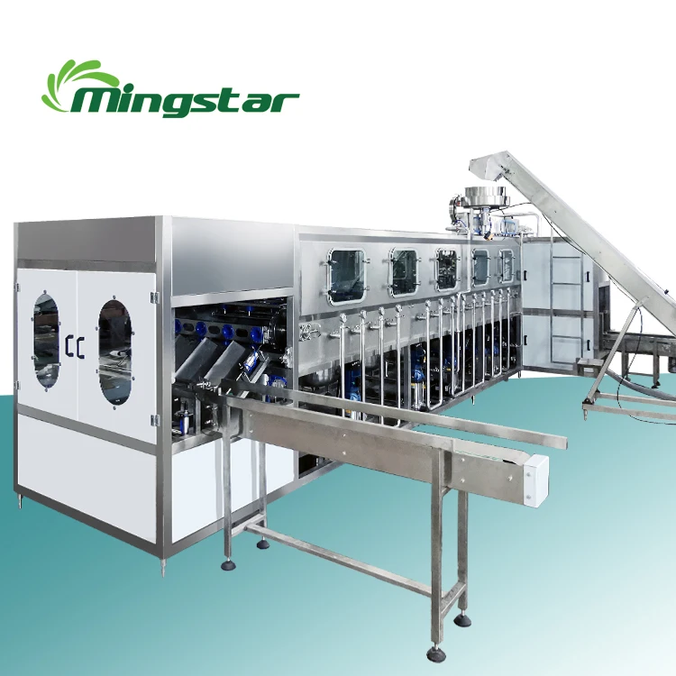 full automatic linear 19L 20L jar barrel bucket bottled line 5 gallon filling machine