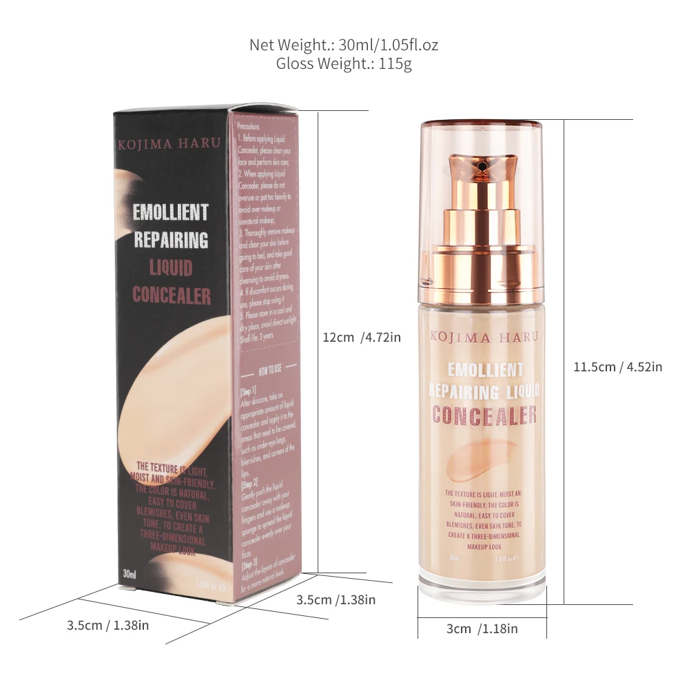 Оптовая продажа УВЛАЖНЯЮЩАЯ основа для макияжа лица профессиональный Матовый жидкий консилер косметический крем