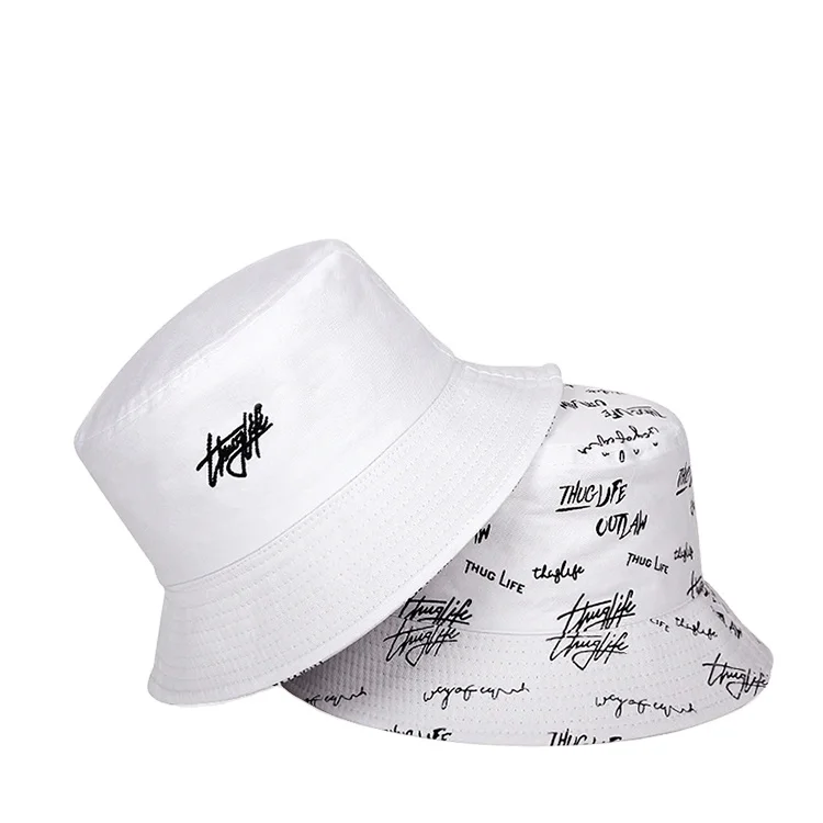Manufacturer Wholesale Good Quality Reversible Embroidery Logo Private Label Custom Bucket Hat Print