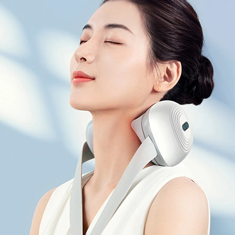 OEM New Arrival Cervical Massager Electric Heat Intelligent Neck Massager With Silicon Belt