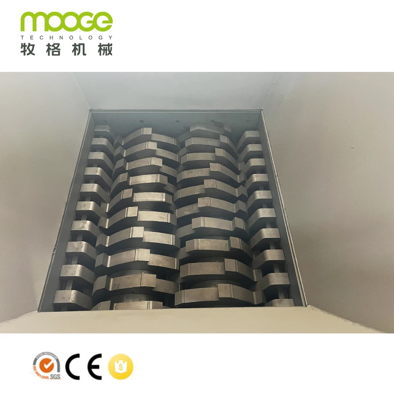 Waste Meral Iron Tire Tyre Bottle Drum Barrel Recycling Plastic Double Shaft Shredder Machine