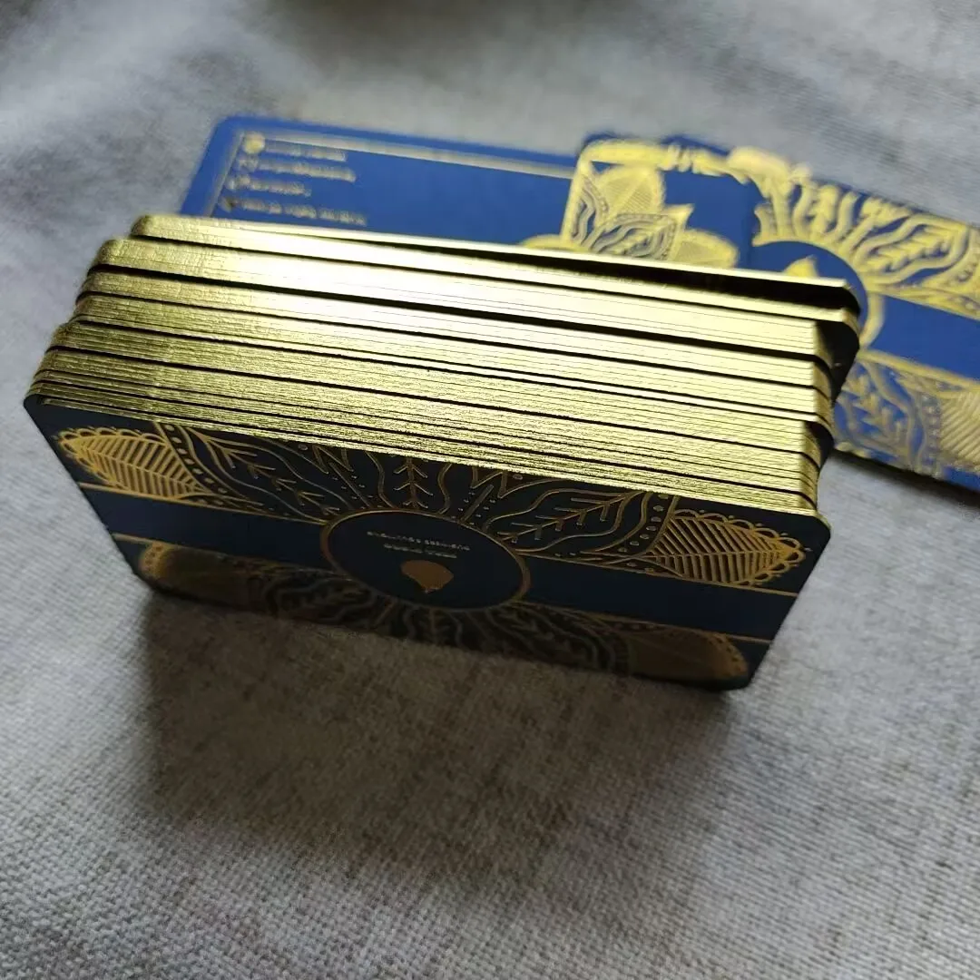 High Grade Fancy Paper Business Card Customizable Design with Foil Stamping Professional CMYK Offset Printing