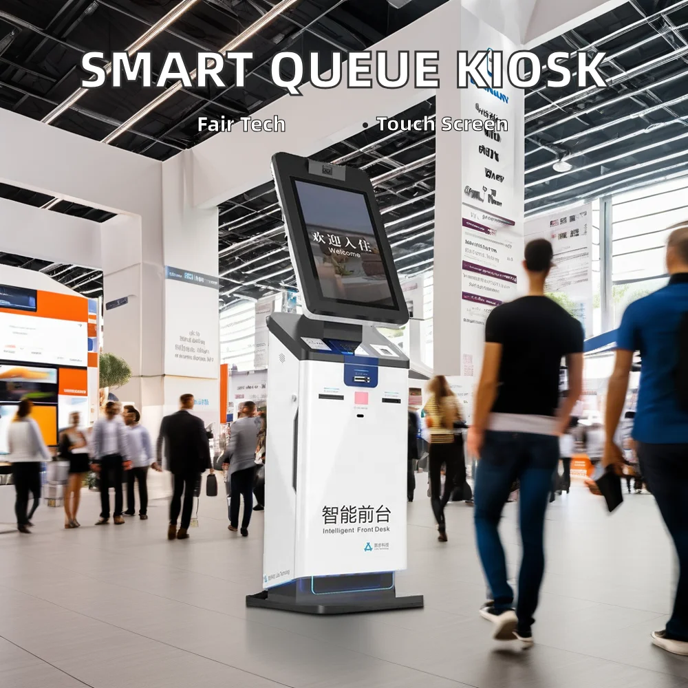 Self-Service Terminal All-In-One Machine 13.3-21.5 Inch Application for Bank Medical Hall Digital Signage and Displays