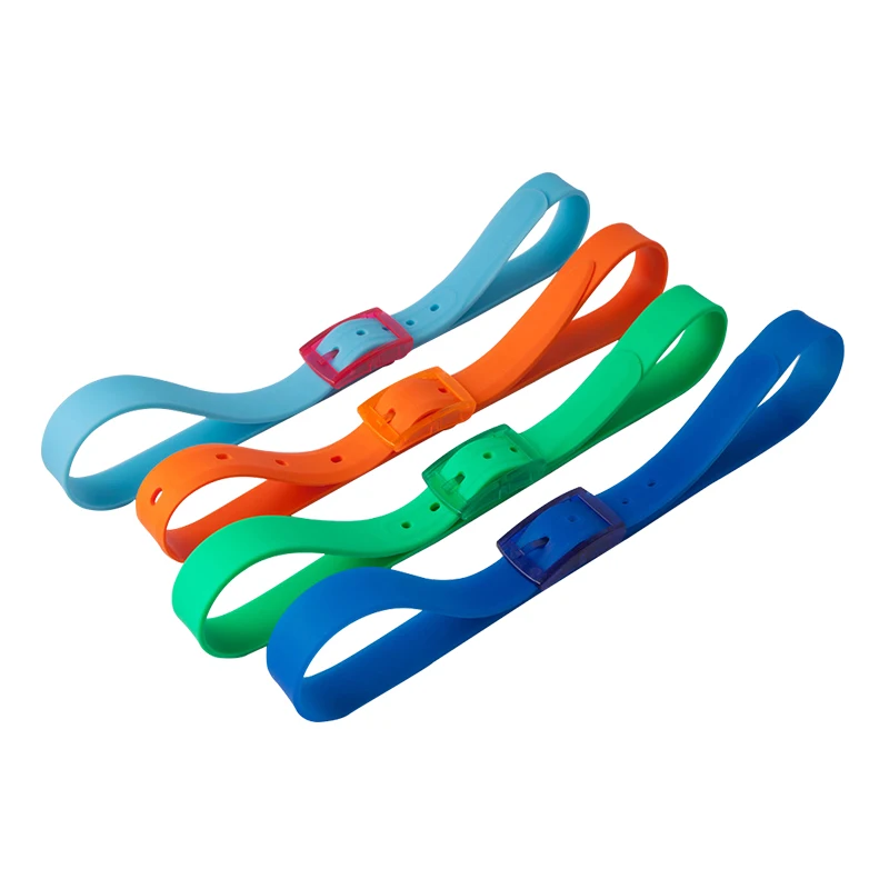 High  quality  Rubber Custom Logo Adjustable Golf Plastic Buckle Silicone Waist Belt