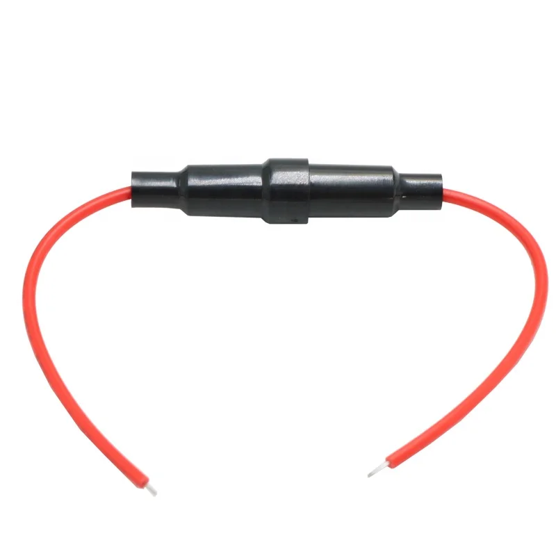 oem cable 5mmx20mm glass screw tube fuse Medical Equipment Fuse Holder 0.1-20A 250V Fuse Holder wire harness