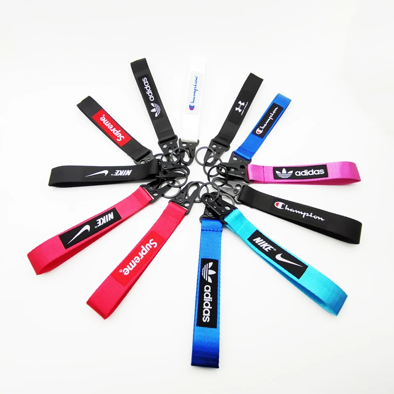  Thicken Wristlet Webbing Strap Lanyard Olecranon buckle Wrist Key Chain Holder Anti-lost Sling for Office 73