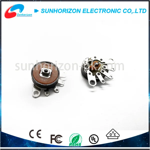 8 ~ 20mm outer diameter plastic knob type earphone volume rotary potentiometer