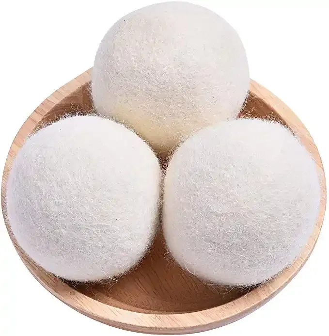 wool dryer balls natural eco friendly Laundry Clean Ball Handmade Laundry wool dryer balls set