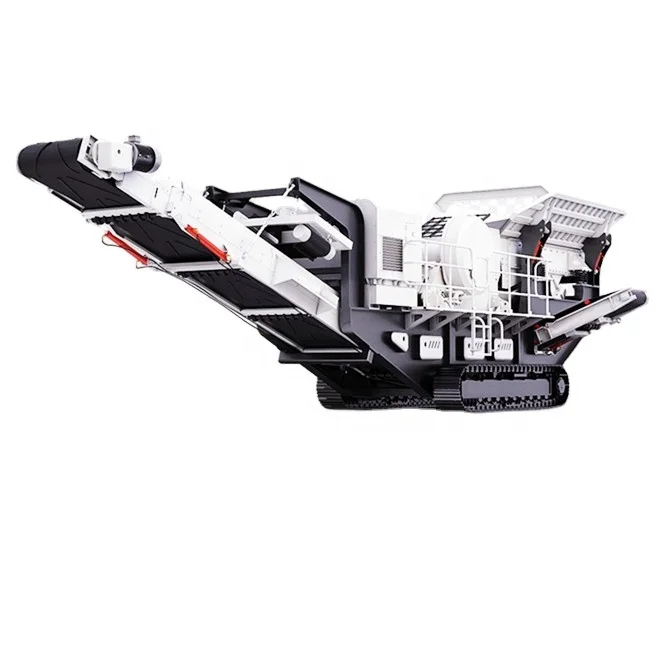 mobile 50-60 tph stone crusher plant with jaw crusher fine  crusher