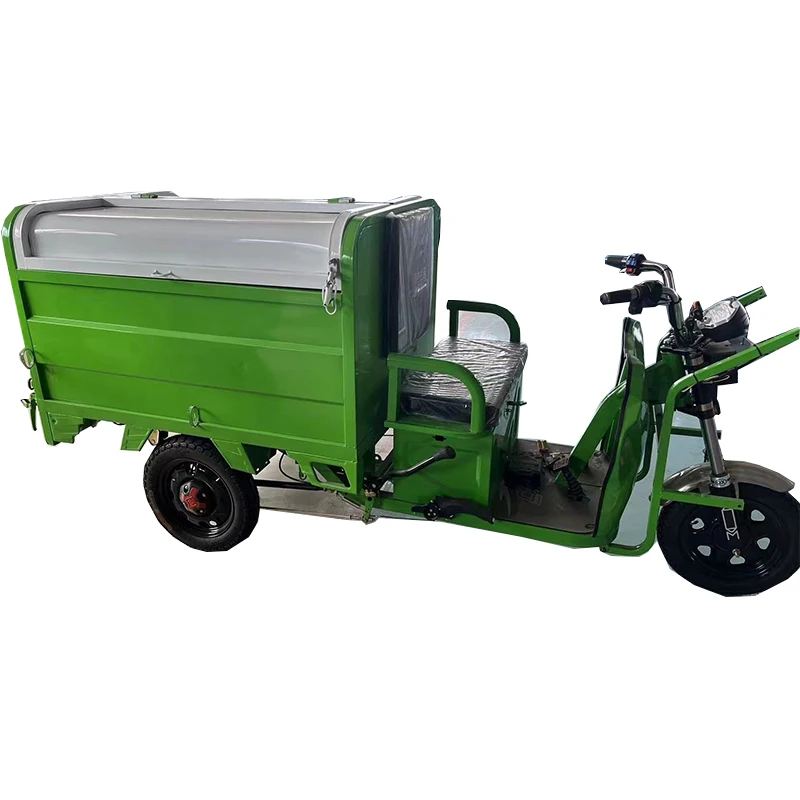 Commercial Three-wheeled Garbage Truck Electric Three-wheel Sanitation Vehicle That Can Dump