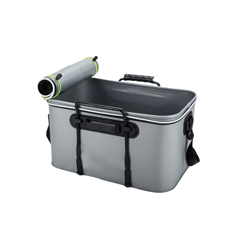 EVA fishing gear Custom Waterproof Bait Bucket Fish Box Multifunction Live Fish Bucket Fishing Bucket