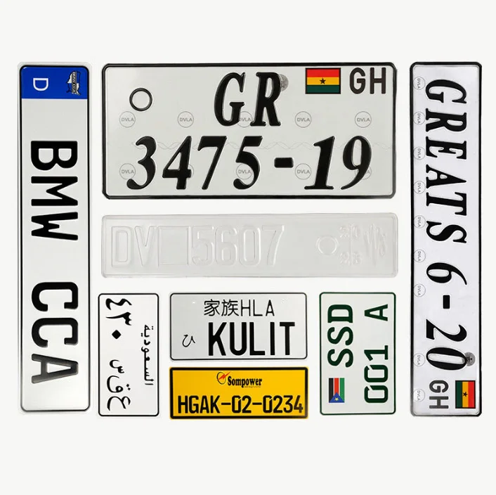 Custom Making Bus Car Licence Plates/Hot Stamping Foil Motorcycle License Plate With Embossed Bicycle Number &Plate Nameplate