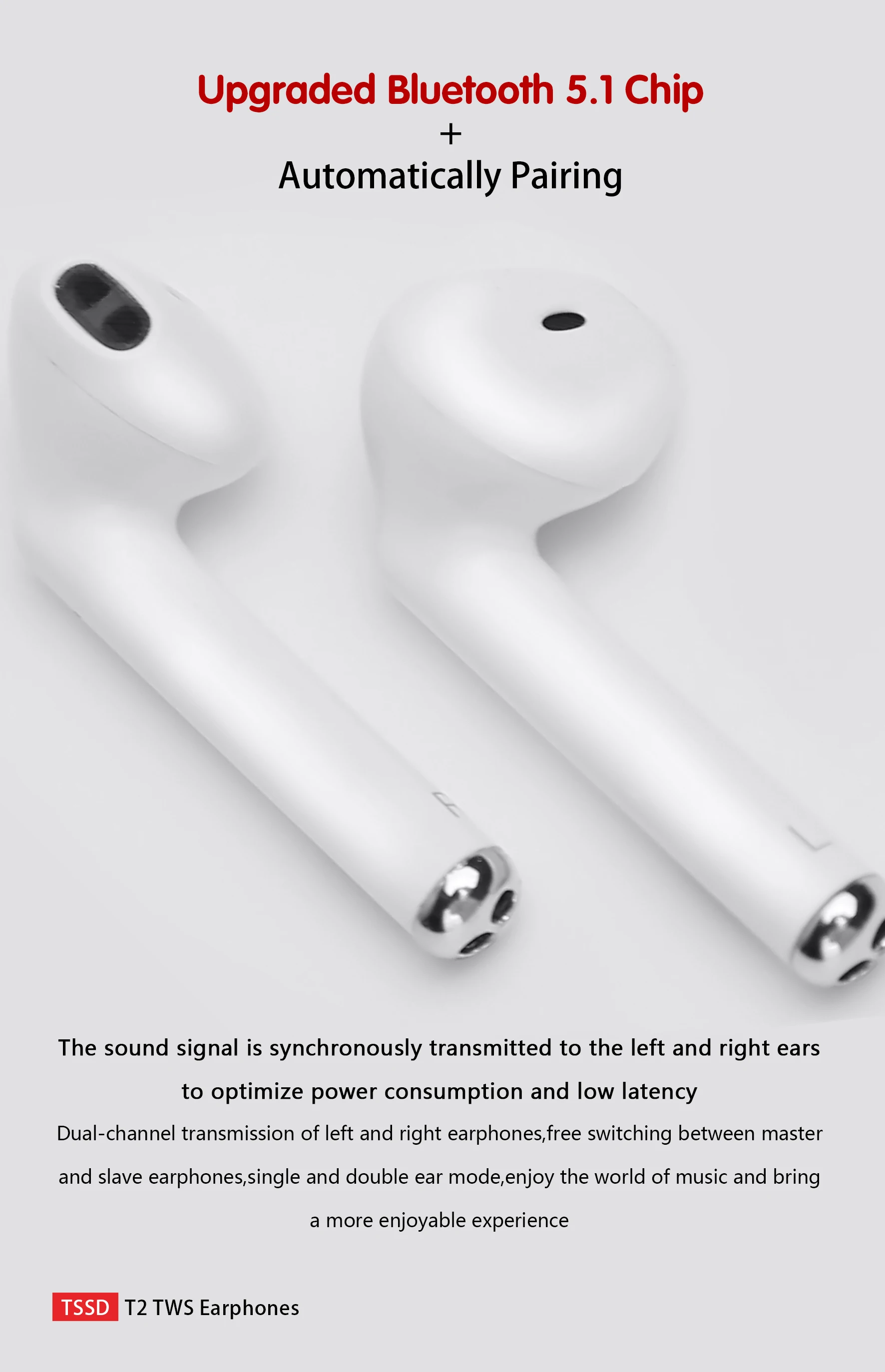 custom tws ipsy free original free sample tssd t2 OEM&ODM products mobile phone wireless on-Ear bluetooth earphones & headphones