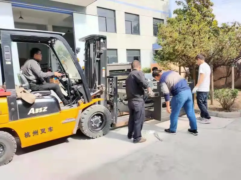 Full Automatic air dunnage pp woven & kraft paper logistics outer bag sewing machine