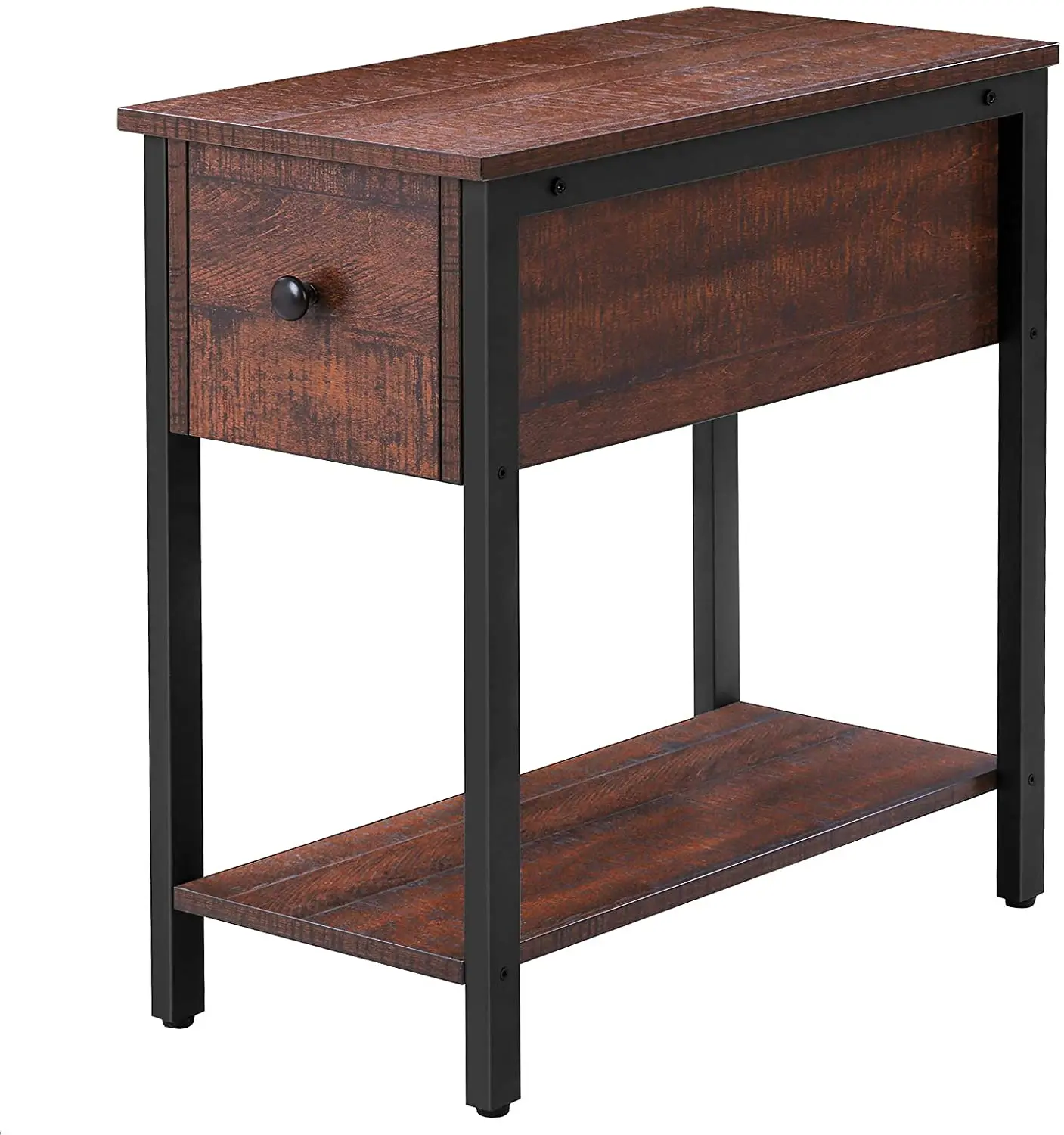 
New Arrival Side Table 2-Tier Nightstand With Drawer Narrow End Table For Small Spaces 
