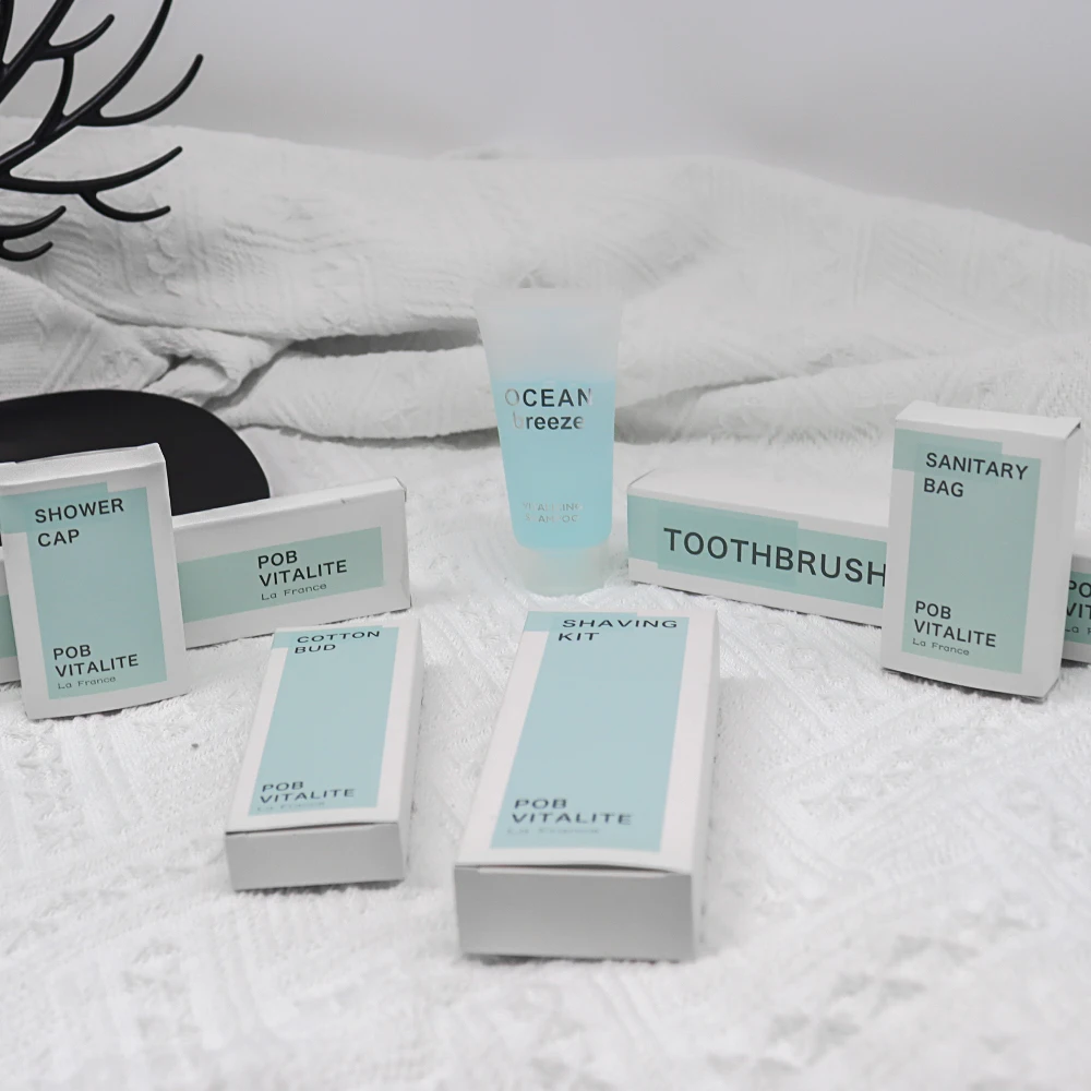Hot-Selling Eco-Friendly Disposable Toiletries Set with Customized Carton Packaging For Hotel Supplies