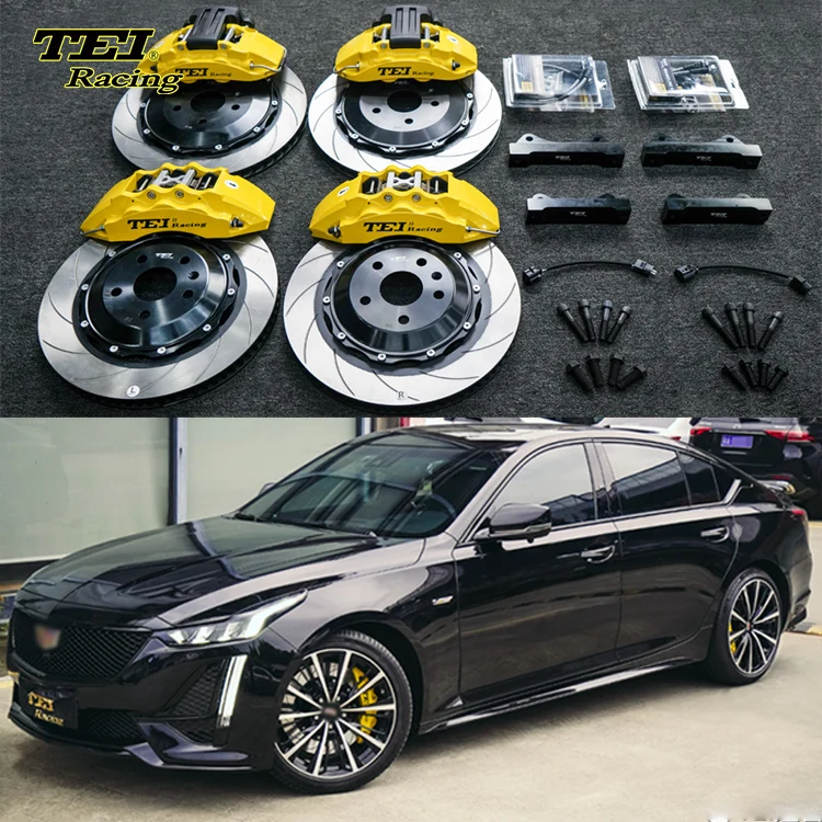 Big brake kit Front 6 piston and rear 4 piston e-brake caliper BBK auto brake system For Cadillac CT5 19 inch rim