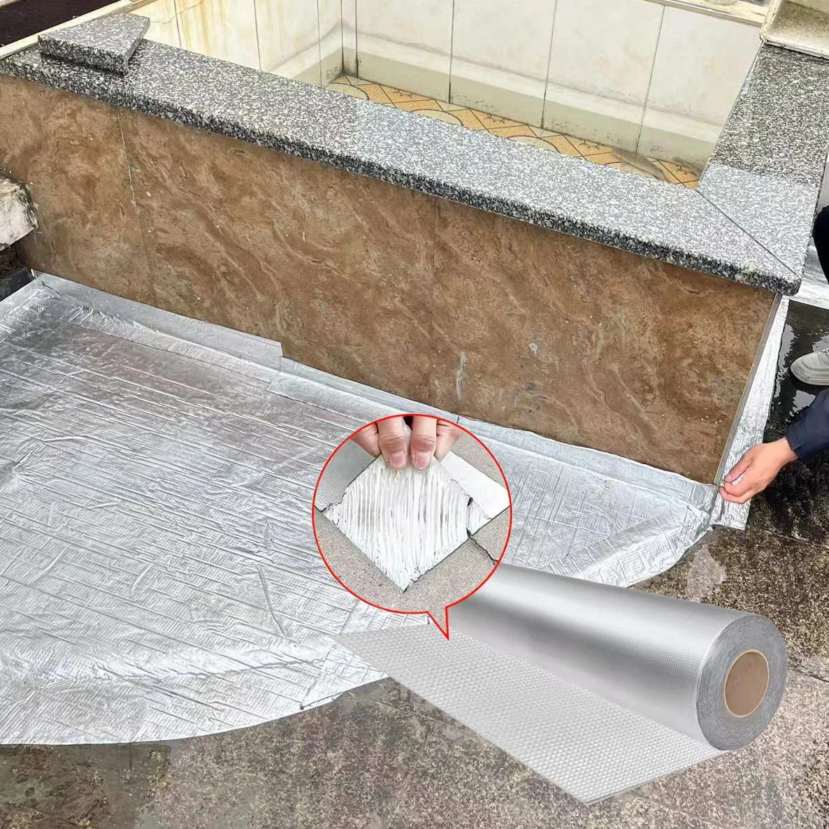 Самоклеящаяся бутиловая уплотнительная лента для крыши