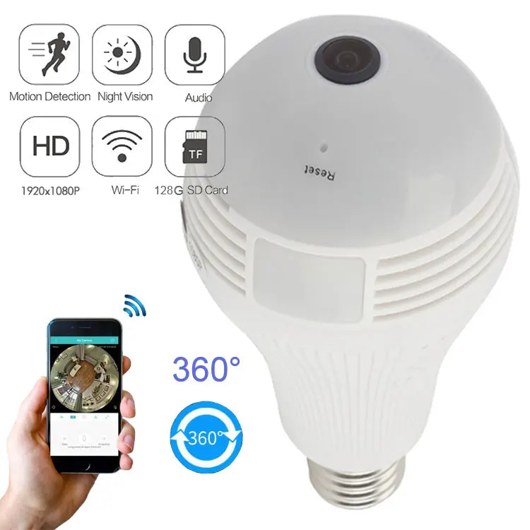 Камера видеонаблюдения «рыбий глаз» с Wi-Fi 360 2 МП