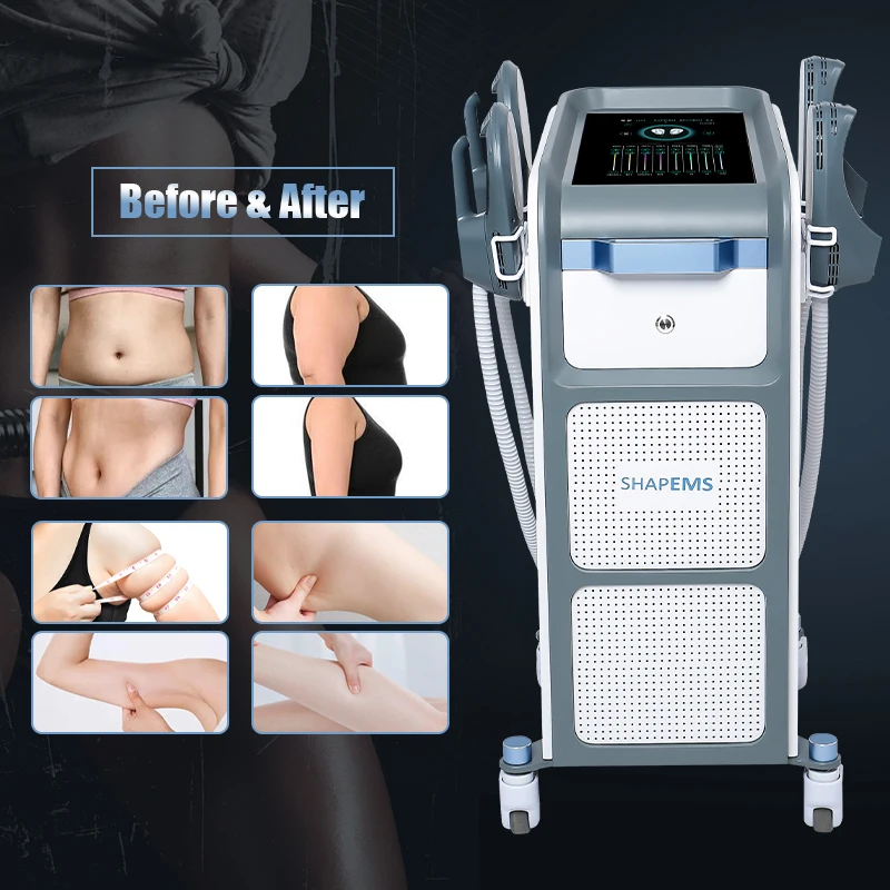 4 handles RF emslim hip lift  leg fat reduce weight loss zero muscle stimulator nova neo 17 tesla ems body sculpt machine
