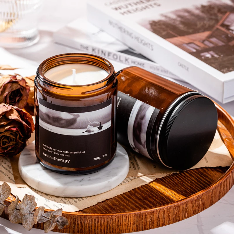 Luxury Candle Supplies Custom Labels Gift Wax Perfume Soy Wax Massage Candle Wholesale