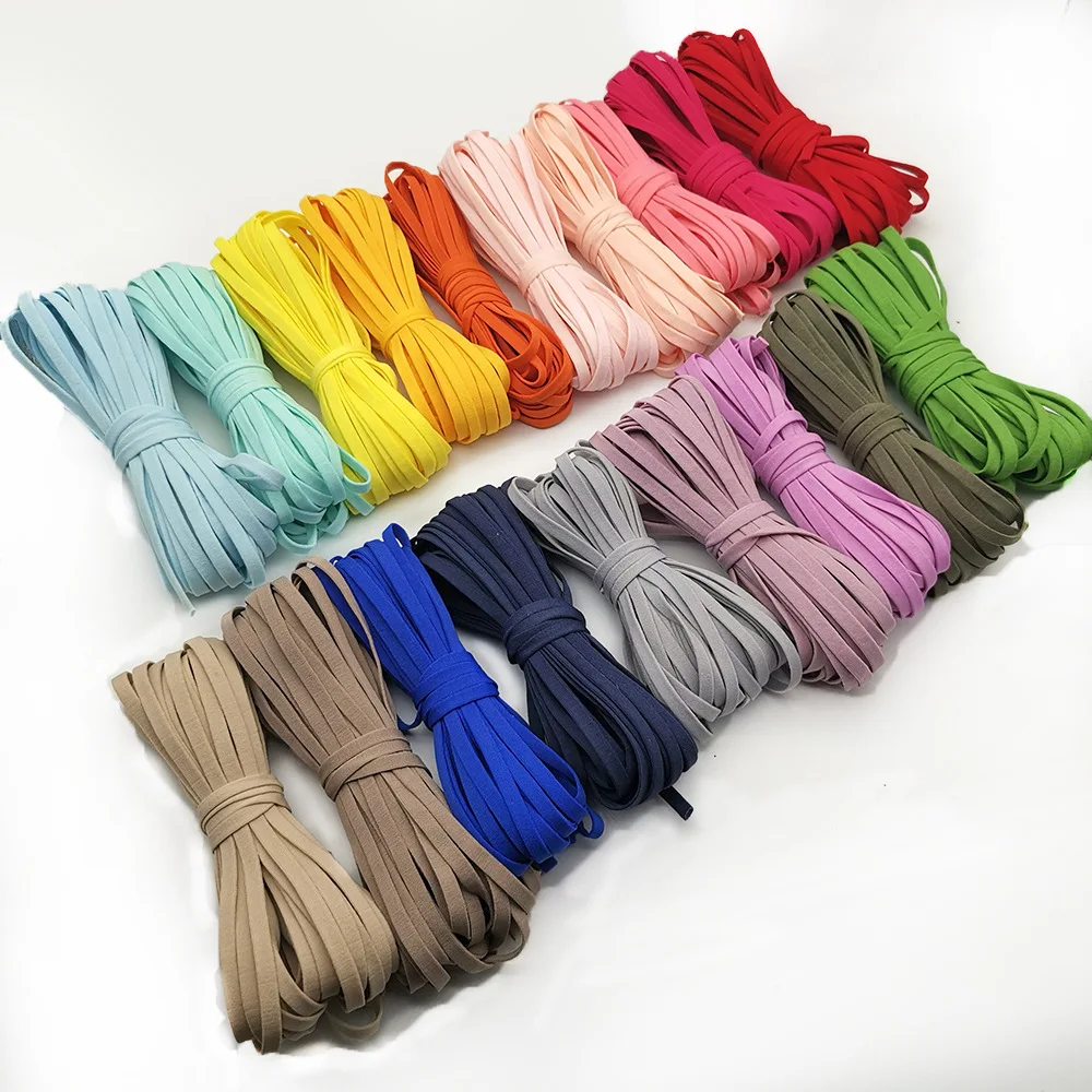 Garment used polyester round cord durable solid polyester elastic rope for face masking