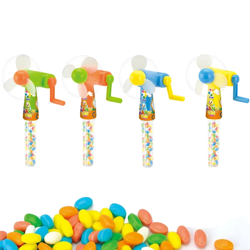 China Candy Factory Summer Toys For Sweet Candy Plastic Hand Fan Candy Toys