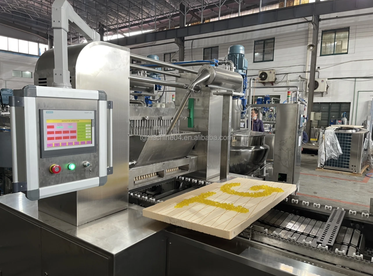  TG New condition starch jelly candy making machine/small gummy bear production line with factory