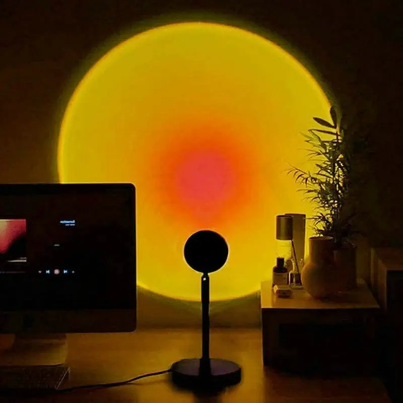 Rgb проектор для создания атмосферы гибкий напольный мини-проектор с rgb подсветкой регулируемый светодиодный лазерный светильник радужным закатом и