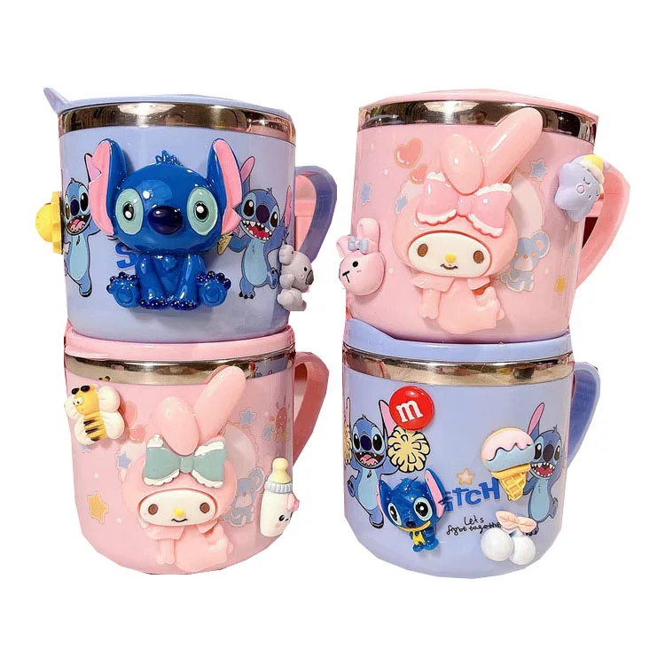 New stitch cold drink cup stitch kids drinking cups stitch children drinking cup