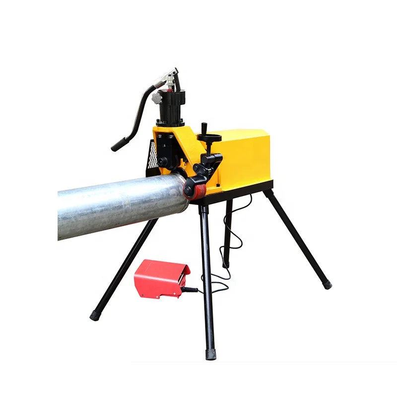 Hongli 6C-A Electric Pipe Roll Groover 1 1/4  To  6 inch Stainless Steel Tubes 550W Roll Grooving Machine