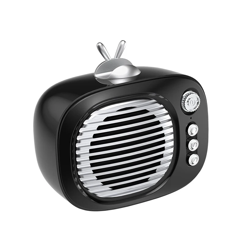 
New Products Wireless Speaker Card Retro TV Stand Wireless Mini Speaker Portable Retro TV Audio Speaker 