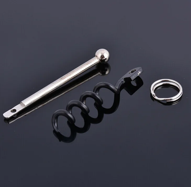 Creative Multifunctional Mini Outdoor Stainless Steel Red Corkscrew Wine Bottle Opener with Ring Keychain Bottle Opener