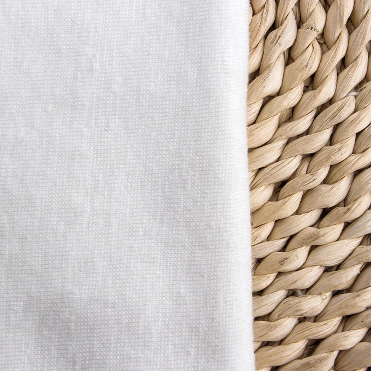 82003-100% Pure Natural Organic Hemp Jersey Fabric For T shirt, Eco-friendly T-shirt Jersey Fabric