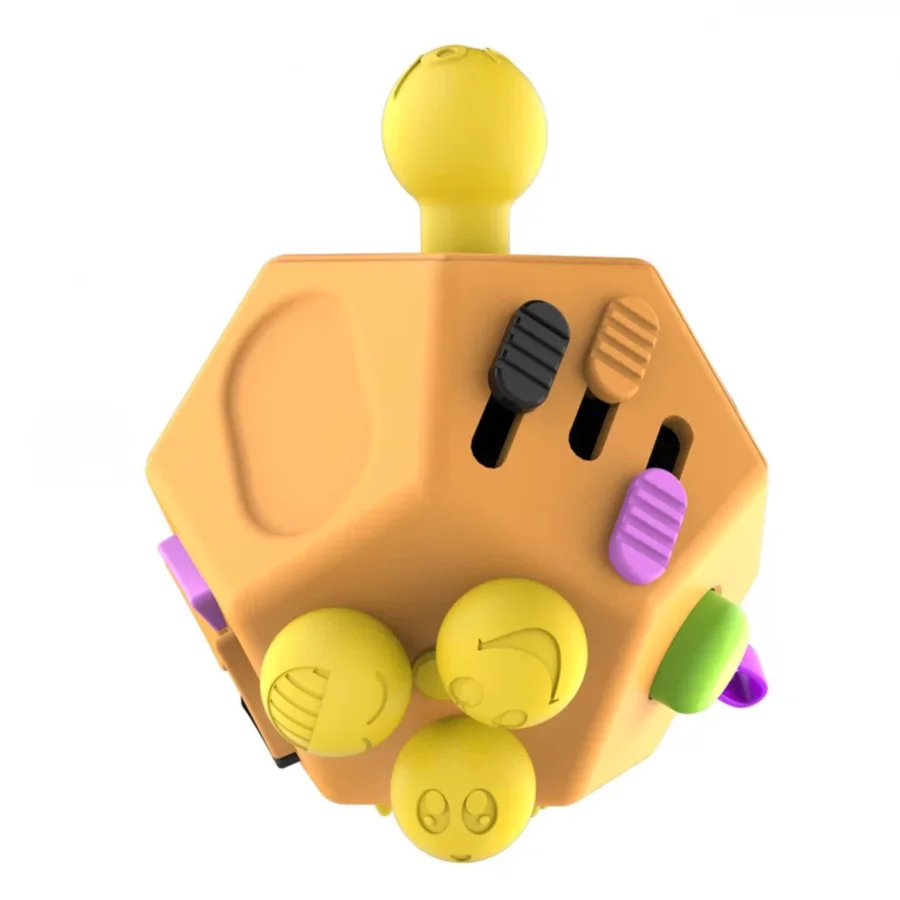 New Mini 12 Sides Magic Gadgets Kid Fidget Cube Toys Hand Spinner Toy Gifts Anti Depression Cube