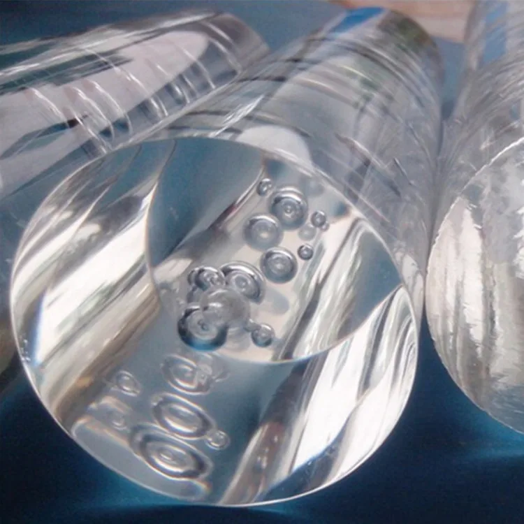 Customized Solid Acrylic Round Block Clear Acrylic Cylinder Rod Lucite Round Solid Rod
