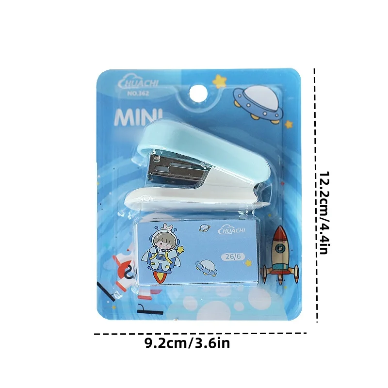 Portable Cartoon Mini Stapler Set Multifunctional Student Cute Stationery Staple Paper Stapler