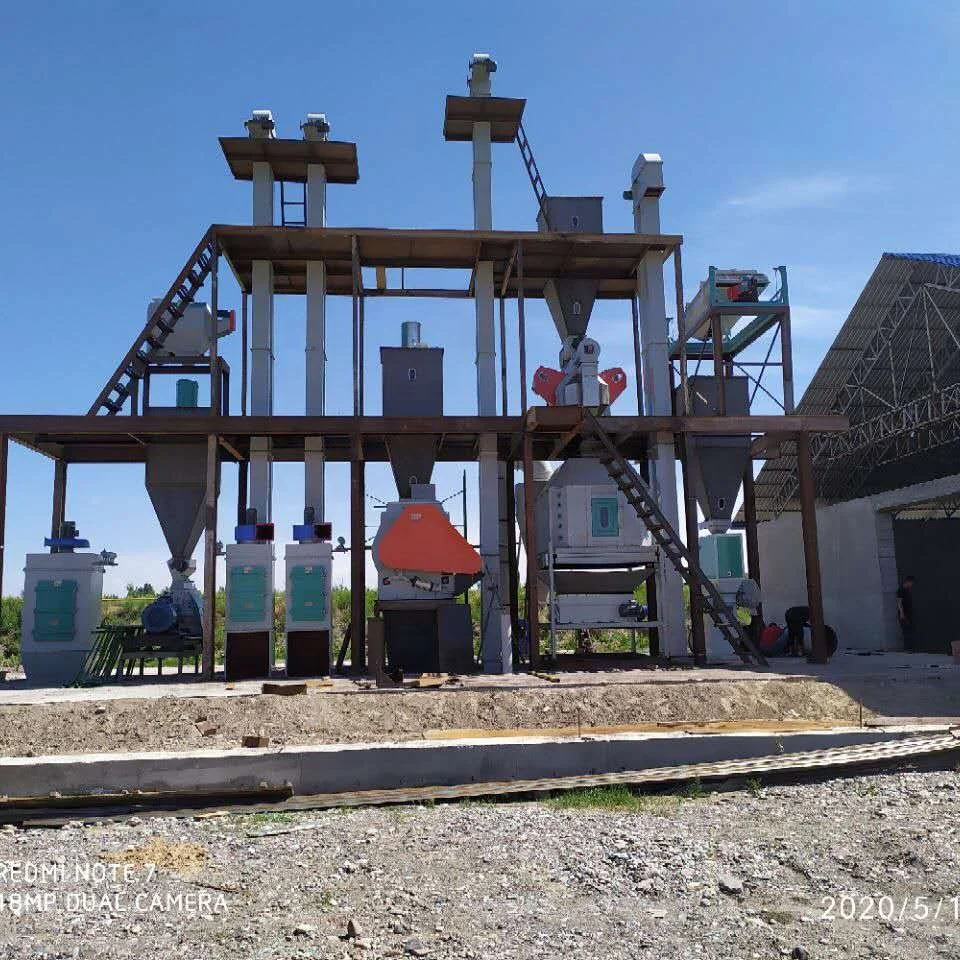 5-8T/H Poultry Feed Pellet Production Line Machine Sheep Alfalfa grass Pellet Machine for Sale