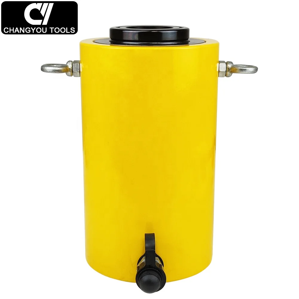 RCH-60100 Hydraulic Cylinder Jack with Center Hole Hollow Plunger Single Acting Hydraulic Ram Cylinder OEM Customized Support