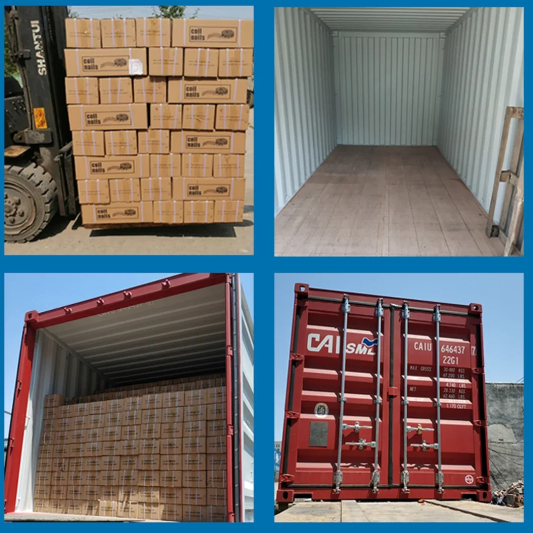 2 inch x .099 15 grados clavos para madera Galvanized Screw Shank Pallet Coil Nails